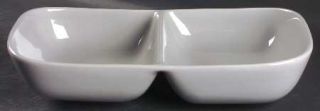 Franciscan Tiempo Grey (Stone) 11 Oval Divided Vegetable Bowl, Fine China Dinne