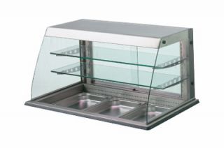Piper Products Refrigerated Display Case w/ 2 Tiers & (5) 12x20 in Pan Capacity, 208/1V