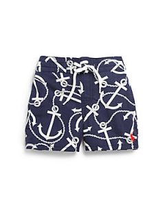 Ralph Lauren Infants Sanibel Anchor Swim Trunks   Navy