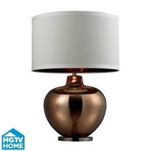 Dimond Lighting DMD HGTV273 Universal Oversized Blown Glass Table Lamp in Bronze