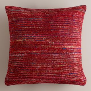 Berry Recycled Silk Sari Pillow   World Market