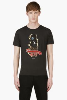 Paul Smith Jeans Black Organic Cotton View From Saturn T_shirt