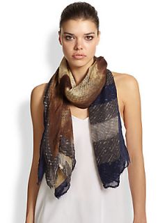 Yigal Azrouel Jagger Cashmere & Modal Scarf   Midnight