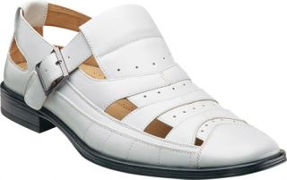 Mens Stacy Adams Mayfield 24788   White Synthetic Velcro Shoes