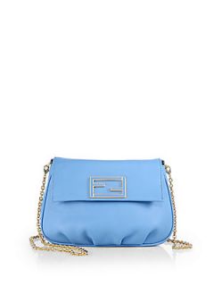 Fendi Pouche Mini Shoulder Bag   Light Blue
