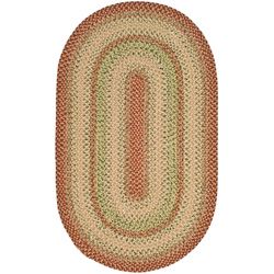 Handwoven Indoor/outdoor Reversible Multicolor Braided Area Rug (4 X 6 Oval) (MultiPattern BraidedTip We recommend the use of a non skid pad to keep the rug in place on smooth surfaces.All rug sizes are approximate. Due to the difference of monitor colo