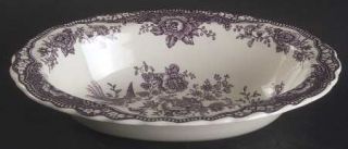 Crown Ducal Bristol Mulberry 9 Oval Vegetable Bowl, Fine China Dinnerware   Mul