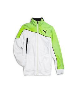 Puma Active Toddlers & Little Boys Tricot Angle Jacket   White Green