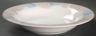 Noritake Ocean Melody Large Rim Soup Bowl, Fine China Dinnerware   New Decade, P