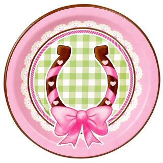 Pink Cowgirl Dessert Plates