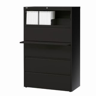 CommClad 5 Drawer Vertical File Cabinet 14979 / 14980 / 14981 Finish Black