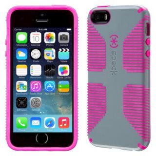 Speck CandyShell Grip Cell Phone Case for iPhone 5/5s   Grey/Pink (SPK A2686)