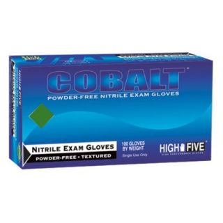 High Five Cobalt Nitrile Exam Gloves   Blue (M)