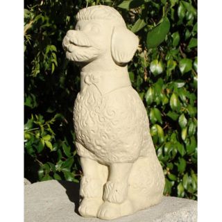 Sitting Poodle Garden Statue   7610 O