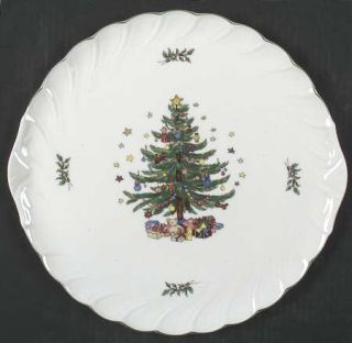 Nikko Happy Holidays Party/Serving Plate, Fine China Dinnerware   Christmas Tree
