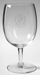 Judel Regency Club, The Water Goblet   Clear,White Logo,Smooth Stem,No Trim