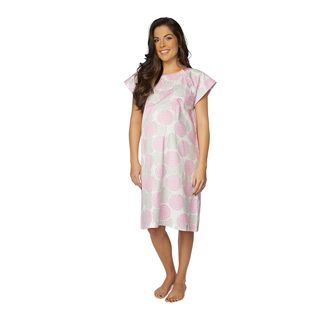Baby Be Mine Gownie Hospital Gown With Pillowcase In Lilly