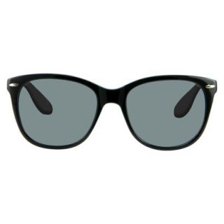 Womens Retro Square Sunglasses   Black/Cream