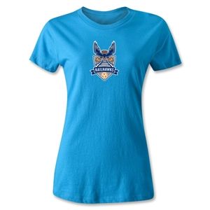 hidden Carolina Railhawks Womens T Shirt (Turquoise)