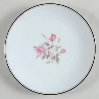 Noritake 5516 Salad Plate, Fine China Dinnerware   Pink Roses,Gray/Brown Stems,G