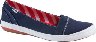 Womens Keds Cali Slip On   Navy Canvas Casual Shoes