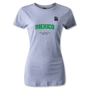 FIFA U 20 World Cup Turkey Womens Mexico T Shirt (Gray)
