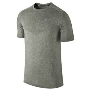 Nike Dri FIT Knit Short Sleeve Mens Running Shirt   Mica Green