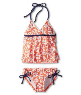 Splendid Littles Flower Market Tankini Tunnel Pant Girls Swimwear Sets (Orange)