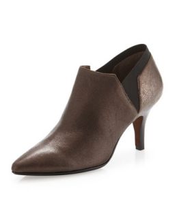 Tillie Mixed Media Ankle Boot, Bronze