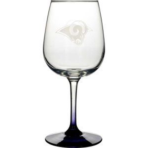 St. Louis Rams Boelter Brands Satin Etch Wine Glass