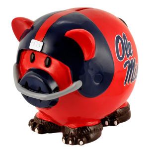 Mississippi Rebels Forever Collectibles Thematic Piggy Bank NCAA