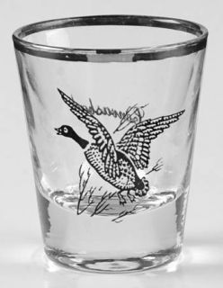 Federal Glass  Sportsman Whiskey   Various Birds,Platinum Trim
