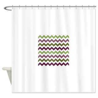  Eggplant Chevron Pattern Shower Curtain  Use code FREECART at Checkout