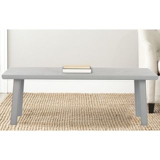Safavieh Rocco Pearl Blue Grey Bench (Pearl Blue GreyMaterials Sungkai WoodDimensions 17.7 inches high x 52 inches wide x 20.5 inches deepThis product will ship to you in 1 box.Furniture arrives fully assembled )