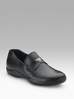 Prada Logo Loafers   Nero  Prada Shoes