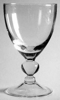 West Virginia Glass Specialty 678 Water Goblet   Stem #678,Ball Stem, Clear