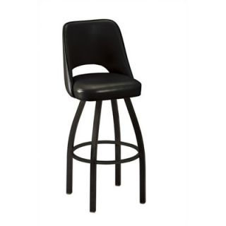 Regal Cut Out Back 30 Metal Swivel Bucket Barstool 85 1115