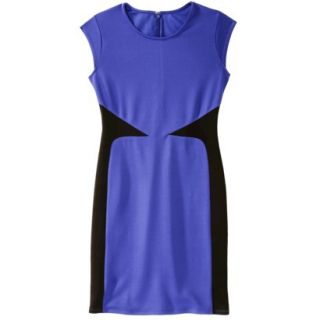 Mossimo Womens Colorblock Scuba Dress   Blue M