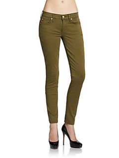 Gwenevere Colored Skinny Jeans   Army Green