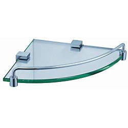 Fresca Corner Glass/ Chrome Shelf