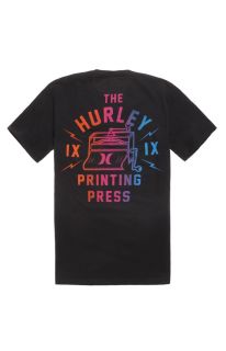 Mens Hurley T Shirts   Hurley Printing Press T Shirt