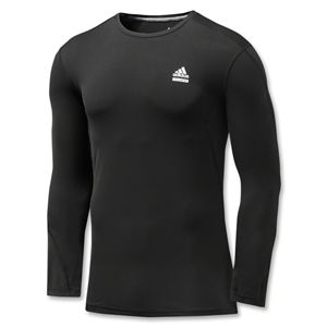 adidas TechFit Fitted Long Sleeve Top (Black)