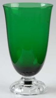 Fostoria Victorian Green (Empire Green) Iced Tea   Stem #4024, Green Bowl, Clear