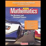 Mathematics for Business and Personal Finance   Student Activity Workbook   With CD