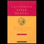 California Style Manual  A Handbook of Legal Style for California Courts and Lawyers