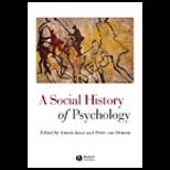 Social History of Psychology