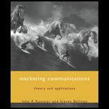 Marketing Communications  Theory and Application