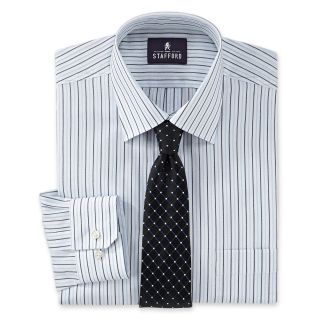Stafford Shirt and Tie Set   Big and Tall, Black, Mens