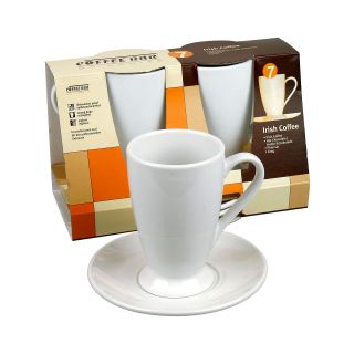 Konitz Coffee Bar 4 pc. Irish Coffee Cup and Saucer Set