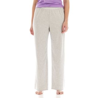 LIZ CLAIBORNE Knit Sleep Pants   Plus, Red/Grey, Womens